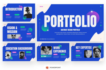 Abstract Design Portfolio PowerPoint Template